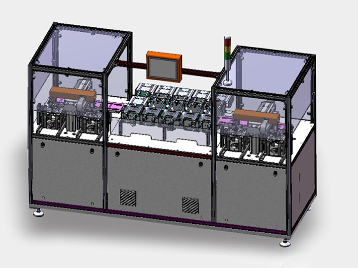 Cashmere etching cleaning machine loading and unloading